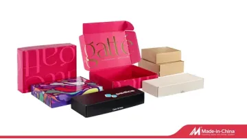 Custom Printed Two-Sided Foldable E-Flute Corrugated Cardboard Kraft Paper Clothes Shoe Food Apparel Cosmetics Packaging Shipping Packing Mailer Gift Carton Box1