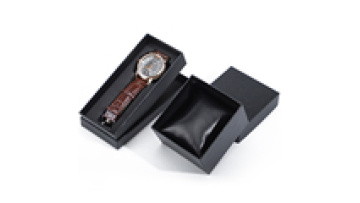 Han Hong Wholesale luxury custom logo small cardboard jewelry storage box Crocodile paper watch box with pillow1