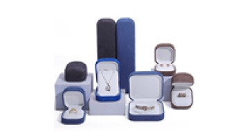 Wholesale custom jewelry packaging box luxury pendant gift storage box necklace ring earrings microfiber velvet jewelry box1