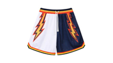 100% Cotton Muay Thai Running Shorts for Plus Size - Gym Mesh Basketball Shorts with Embroidered Technics1