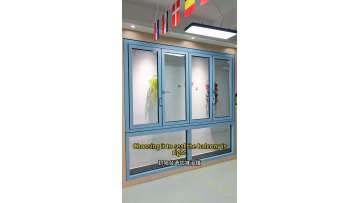 Double fold folding window