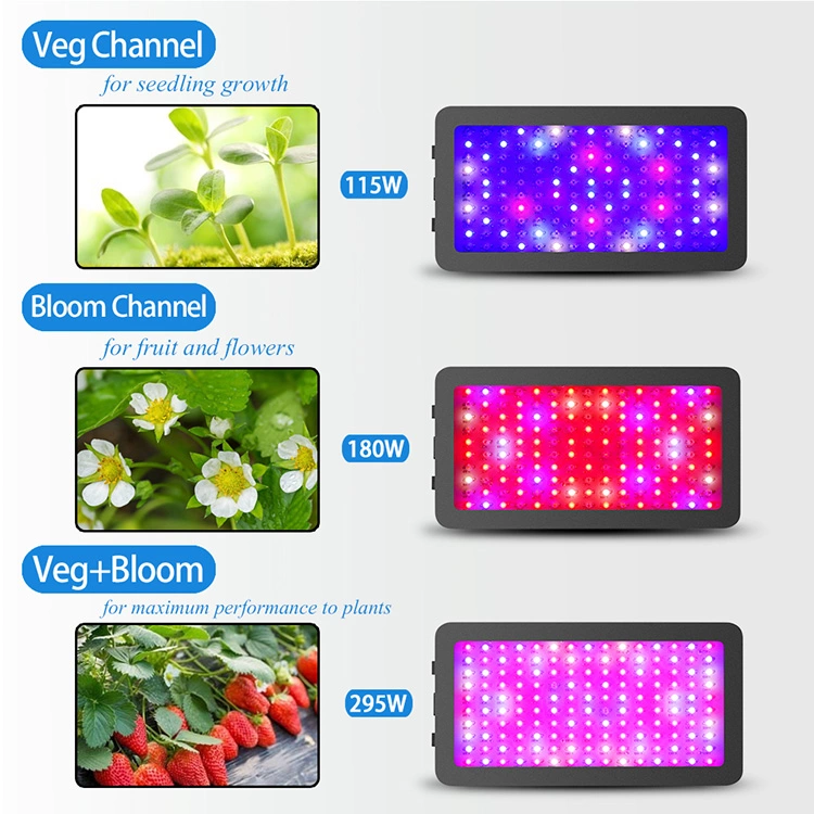 Hot sale 1500w LED grow lights with double switches for indoor plants seedling/veg/bloom