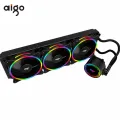 Aigo PC Case 120 240 360 mm fan Liquid Water Cooling CPU Cooler rgb Heatsink Integrated Radiator LGA 2011/1151/1155/AM3+/AM4 AMD