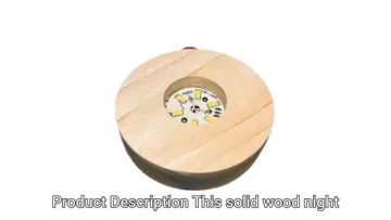 Wooden Lamp Base LED Crystal Ball Decoration1