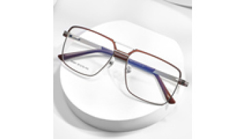 IU-HT5001 Double Bridge Metal Optical Frame Eyeglasses for Men1