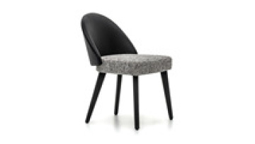 Black grey leather linen fabric upholstered nordic solid wood chair coffee shop furniture home dining room chairs1