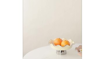 Fruit Plate Pink and Yellow
