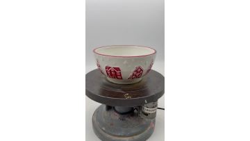 Red House Pattern Bowl