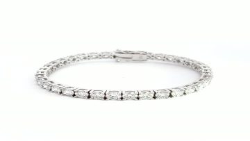 lab grown diamond tennis bracelet