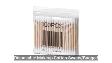 Double Head Wooden Cotton Swabs, Disposable for Makeup Ear Cleaning1