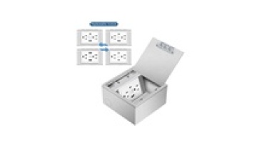 Stainless Steel Competitive Price Clamshell Power Outlet Floor Socket Box1