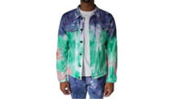 Factory Bulk Wholesale Custom Oversized Hand-Painted Denim Jackets Jeans Jacket Men1