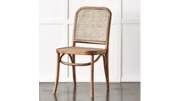 Factory price  modern furniture cafe shop wood and rattan luxury restaurant chair1
