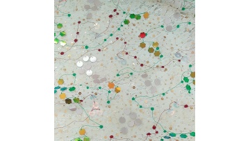 2024 New White 3d Lace Embroidery Color Sequins  Fabric Nigerian Wedding Style Of Dress1