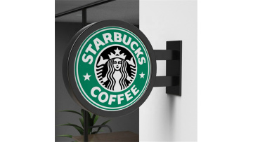 Round led display sign