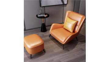 2020 hot sale white leather lounge chair saddle recliner sofa for living room1