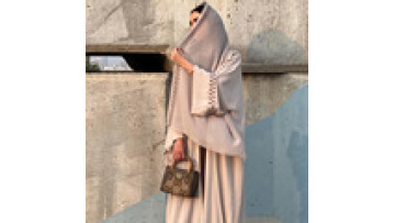 Women's New Abaya Muslim Cardigan Robe With Contrasting Embroidery Outer Cover1