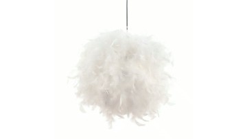 Pendant lamp feather shade