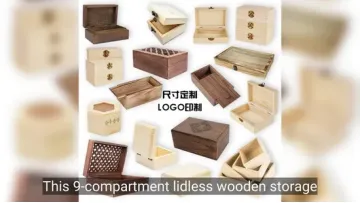 Nine Compartment Wooden Storage Box for Gift Packaging1