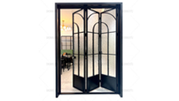 Custom Waterproof Aluminum Glass Bifold Patio Door1