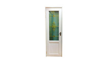 UPVC Bathroom Door with Glass Toilet Door1