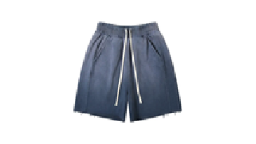 Custom Street Wear Vintage Washed Fade Color Patch Embroidery Print Men Shorts Summer Cotton Shorts1