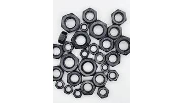 black hex nut