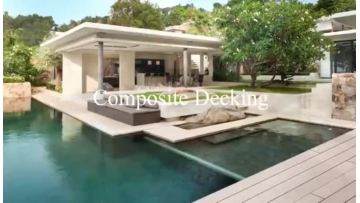 Outdoor wood plastic floor
