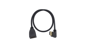 Right Angle Male to HDMI Female 
