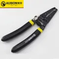 Aubon Multifunction 0.6-2.6mm 10-22 AWG 6" Cable Wire Cutter Stripper Plier Tool 16cm Length