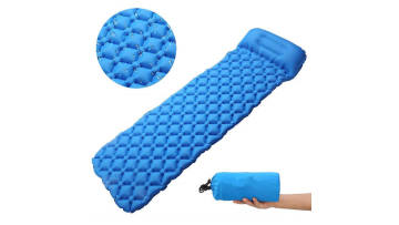 Inflatable Camping Sleeping Pad With Pillow 