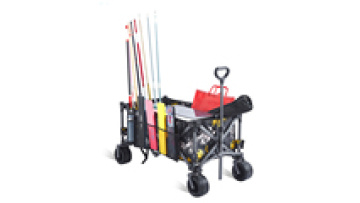 Outdoor picnic cart outdoor picnic 4-wheeled trolley shopping folding cart for camping and beach1