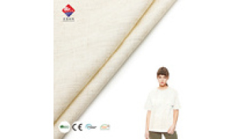 Custom 85% Rayon 15% Linen Beige Cloth Woven Double Jacquard Soft Rayon/Linen Fabric for T-shirt Dress1