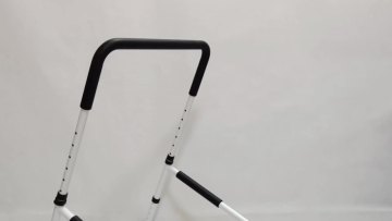 Home White Adjustable Height and Width Bedside Armrest for Elderly and Disable TSA071
