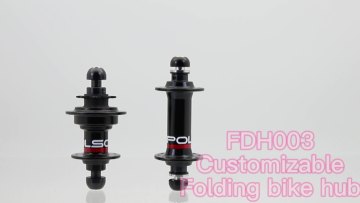 FDH003 Aluminum AL 7075 Folding Bike Hubs bicycle hubs 24 28 32 holes Red Black1