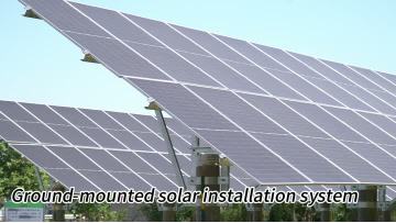 Ground-mounted solar installation system