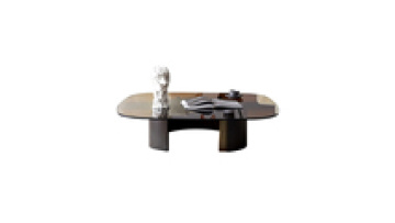 Glass coffee table small apartment living room home modern minimalist Nordic transparent minimalist creative square coffee table1