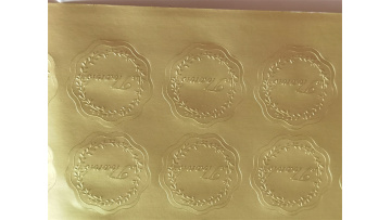 Gold paper stickers