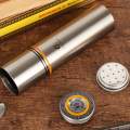 GALINER Aluminium Alloy Travel Cigar Humidor Metal Jar Cigar Tube Holder W/ Hygrometer Humidifer Cigar Accessoires Case