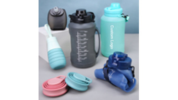 Nest Selling Trending Product New Arrivals 2024 Custom Motivational Eco-Friendly Collapsible Sports Kids Water Bottle With Straw1