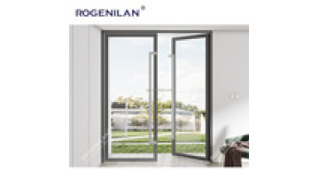 Rogenilan Commercial Floor Spring Doors Aluminum Swing Doors Hotel Custom Shop Glass Entrance Doors1