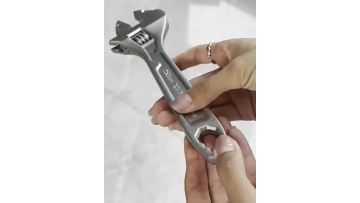 Half throw adjustable wrench
