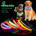 LED Glowing Dog Collar USB Charging Anti-Lost Pet Products Luminous Adjustable Avoid Car Accident Accessories Night Leads Walk