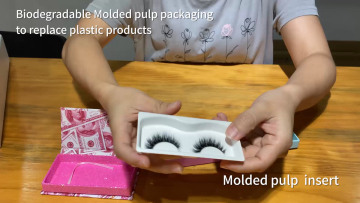 K1-Custom Biodegradable Eco Friendly Paper Pulp Molded Eyelash Packaging Tray Private Label Empty Lash Tray1