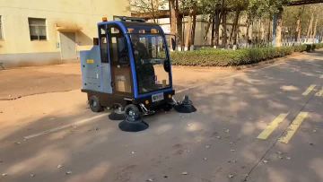 DJ2210 custom four wheel cement floor decidleaf dust