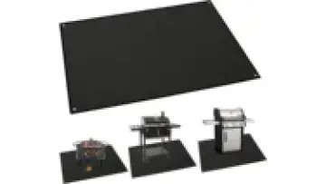 2000Fahrenheit degree Fiber Glass Silicone Coating Fireproof Fire Pit Mat Premium Deck and Patio Grill Mat BBQ Under Grill Mat1