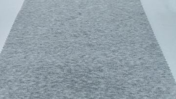 Heather Grey 100% Polyester One Side Brush Weft Knitted Fleece Fabric for Coat Home Textile1