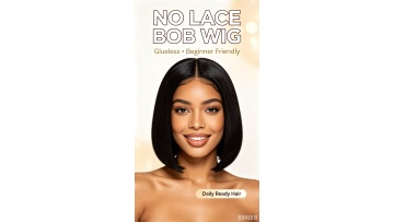 No Lace Bob Wig | Glueless & Easy to Wear Daily