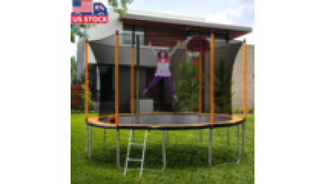 USA local stock  Kids Trampoline with Safety Pad Rebounder manufacturers customized1