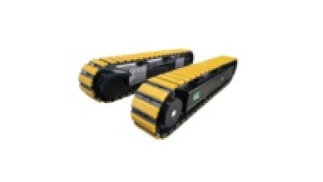 Customized track chassis crawler track undercarriage with rubber pads for drilling rig and crushers1